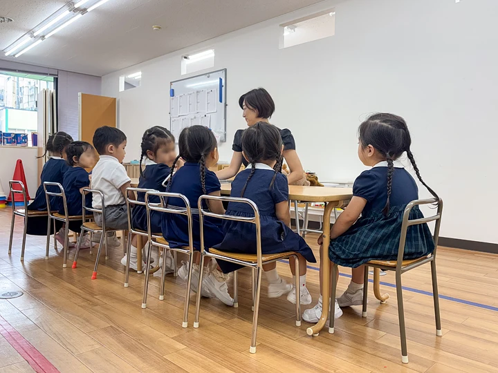 3年保育附属幼稚園コースの授業風景（恵比寿校）